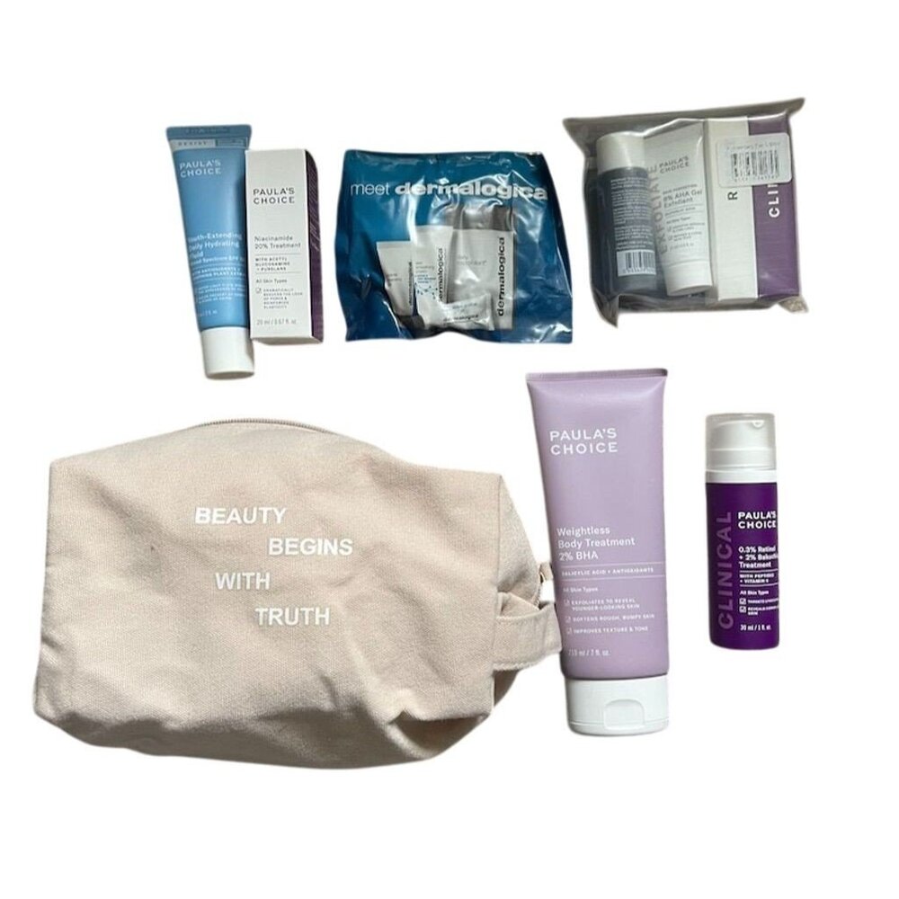 Paula's Choice & Dermalogica Skincare Bundle Travel Size Set Unisex